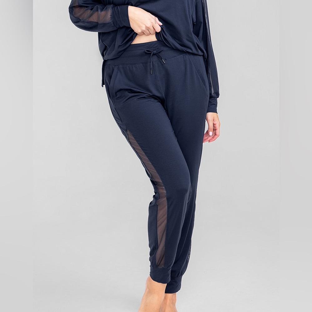 HoneyLove BlissWear Jogger Tencel Lounge Pants Sz‎ XXL Navy Blue